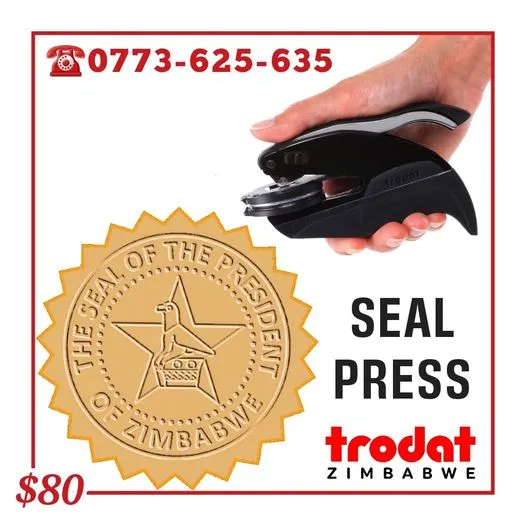 Seal Press Embossing Stamps Zimbabwe +263773625635